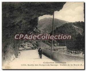 Postcard Old Exit Gorges Saorge Valee Roya