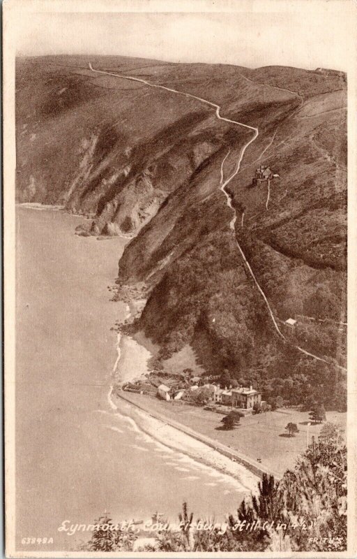 Lynmoath Countisbury Hills Antique Postcard Frith UNP Unused DB 