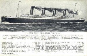 White Star Olympic Ship Sister Ship of the Titanic Ship Unused crease right e...