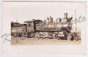 RPPC A&A Arcade & Attica NY Railroad Steam Engine 8 Buffalo 1949 Photo Postcard