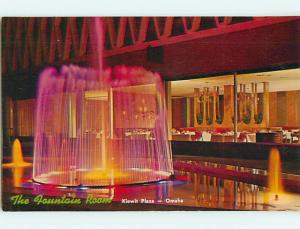 Unused Pre-1980 FOUNTAIN ROOM RESTAURANT Omaha Nebraska NE v8066