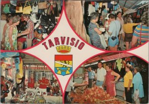 Italy Postcard - Der Markt in Tarvis - Market in Tarvisio. Posted 1978   RR13300