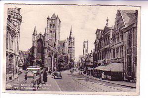 Downtown, St Nikolaaskert Church, Gand Belgium, 1947