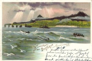 cameroon, VICTORIA, Mount Cameroon, Volcano (1900s) Litho Postcard (1)