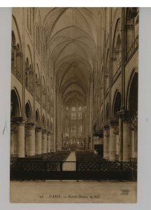 France - Paris. Notre Dame Cathedral, The Nave