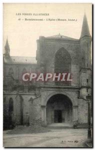 Old Postcard Illustrated Vosges Remiremont L & # 39Eglise