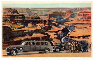 Arizona Grand Canyon ,  Mohave Point , Tourist Buses