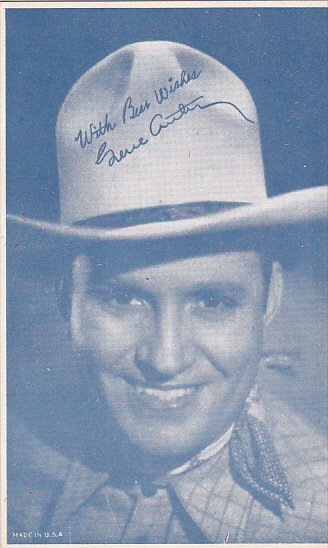 Cowboy Arcade Card Gene Autry