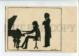 3105532 LISZT & WAGNER Composer by Willi Bithorn Old SILHOUETTE