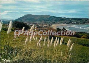 Postcard Modern View of Hendaye enssemble and the Beach