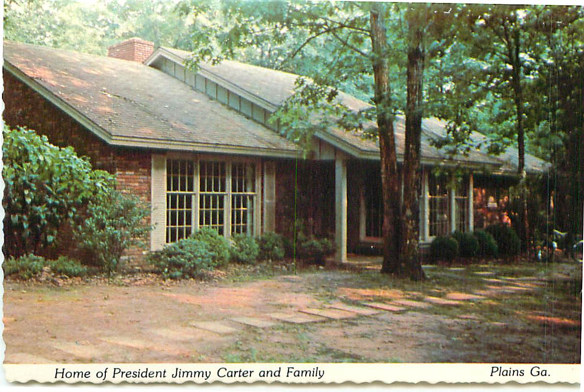 Jimmy Carter Home Plains Topics Politics People, Postcard