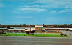 Kingsville Texas~Motel Carby Bird's Eye View on By-Pass 77~1950s Postcard