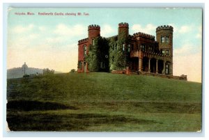 c1911 Kennilworth Castle Showing Mount Tom, Holyoke, Massachusetts MA Postcard 