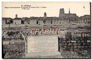 Postcard Old Orleans Commemorative Plaque From I & # 39Entree De Jeanne d & #...