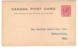 Canada, Postal Stationery Postcard, 2 Cent Englishtown, Nova Scotia, Walkerville