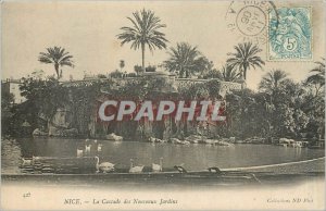 Old Postcard Nice La Cascade New Gardens