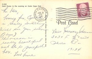 Sand Dunes Cape Cod, Massachusetts MA Postcard