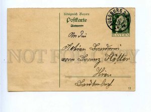 196076 GERMANY BAYERN real posted 1912 year postal card