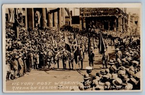 Victory Post Washington DC American Legion Conv. Louisville KY RPPC Postcard
