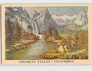 Postcard Yosemite Valley, California