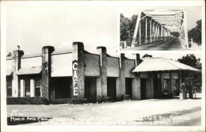 Ellaville FL Marie & Paul Modern Trailer Court CLINE Real Photo Postcard