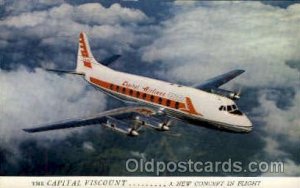 Capital Airlines Viscount Airplane, Airport Unused 