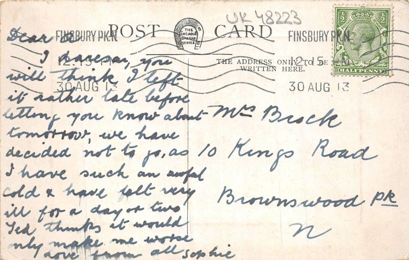 uk48223 ramsgate harbour real photo uk