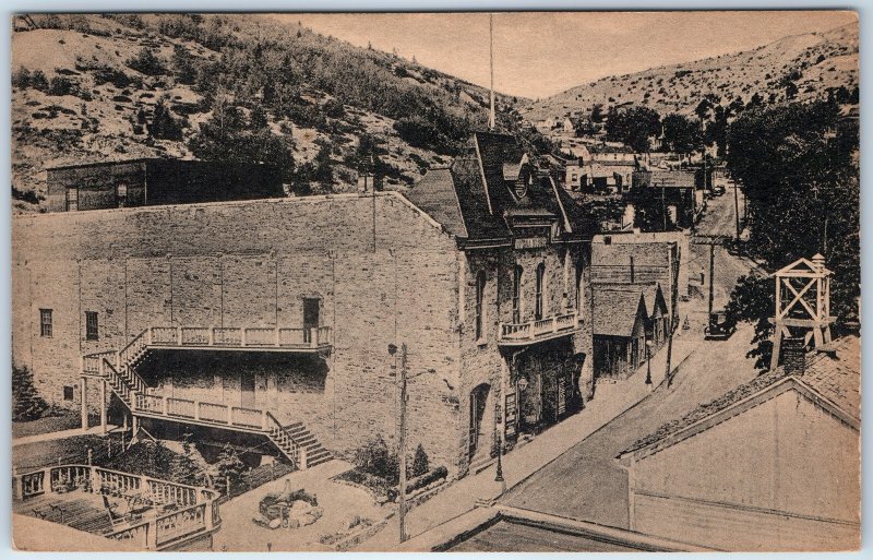 c1910s Central City CO Opera House Eureka Street Postcard Victorian Building A85