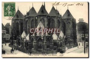 Old Postcard Lille L & # 39Eglise Saint Maurice Apse