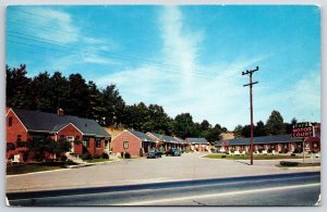 Vintage Postcard Ford Motor Court Houses Driveway Road Street Washington D.C.