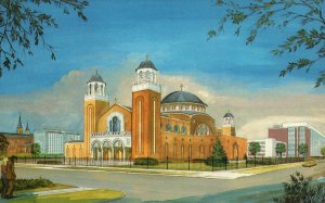 Vintage Postcard The Annunciation Greek Orthodox Cathedral Detroit Michigan MI 