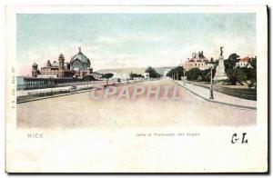 Old Postcard Nice and Jetee Promenade des Anglais