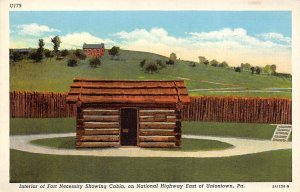 Interior of Fort Necessity east of Uniontown - Uniontown, Pennsylvania PA  