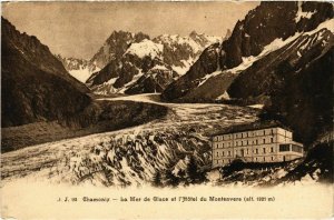 CPA CHAMONIX - La Mer de glace et l'hotel du Montenvers (108954)