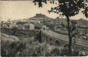 CPA FORCALQUIER - Vue générale avec le Pont (143115)