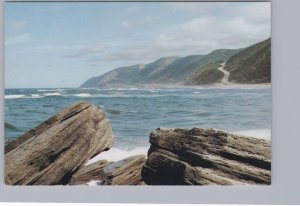 Rocky Shore, Cap Rouge, Cape Breton, Nova Scotia, Chrome Postcard