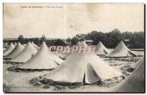 Old Postcard Camp sissonne View of Army Tents