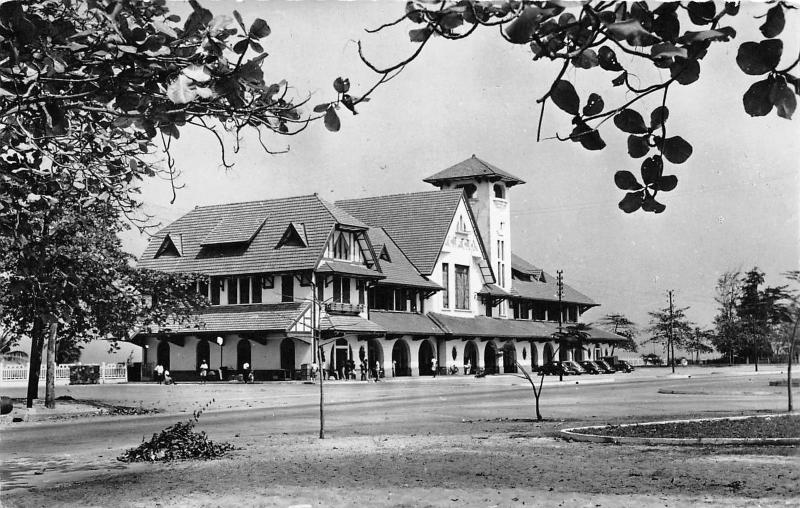 B92677 pointe noire la gare real photo congo africa