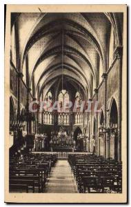 Postcard Old Issoudun Indre Interior of the Basilique du Sacre Coeur