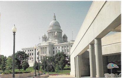 US  Providence, Rhode Island. State House & Railroad Station