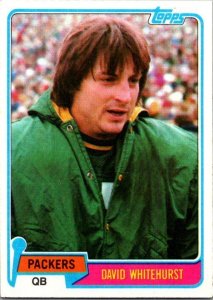 1981 Topps Football Card David Whitehurst Green Bay Packers sk10354