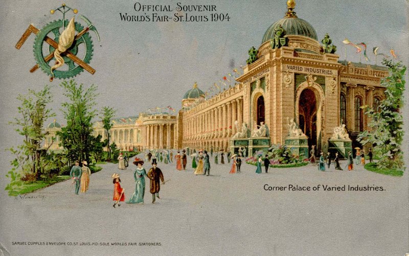 MO - St. Louis, 1904 World's Fair. Corner Palace of Varied Industries