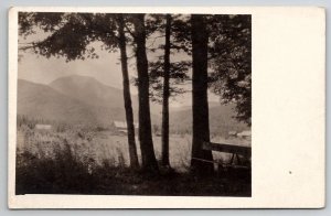 NH The Swift River Inn & Mts Passaconway Taken From The Grove RPPC Postcard Y24