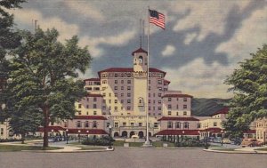 The Broadmoor Hotel And Its Surrounding Wings At The Foot Of Cheyenne Mountai...