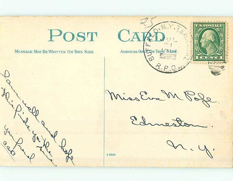 Divided-Back BUILDING Buffalo New York NY ho3237