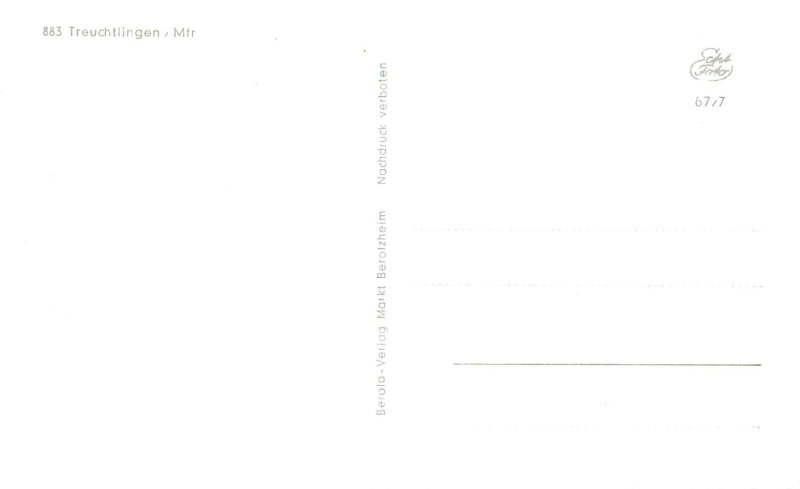 B586 Germany Treuchtlingen postcard