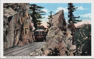 Mount Lowe Granite Gate Mt. Lowe California Railway Vintage Postcard C052