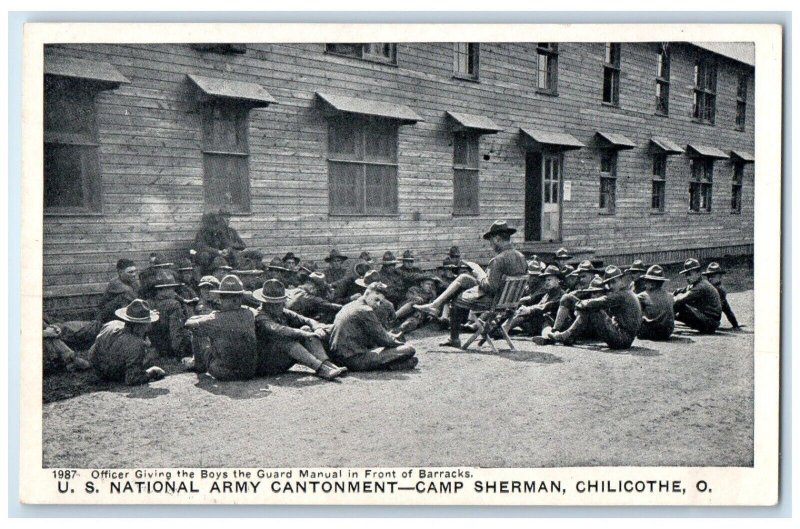 c1910's US National Army Cantonment Camp Sherman Chilicothe Ohio OH Postcard