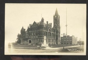 RPPC ALBERT LEA MINNESOTA DOWNTOWN COUNTRY COURT HOUSE REAL PHOTO POSTCARD