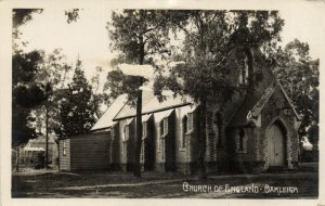 PC NEW ZEALAND, CHURCH OF ENGLAND, OAKLEIGH, Vintage REAL PHOTO Postcard(b43875)